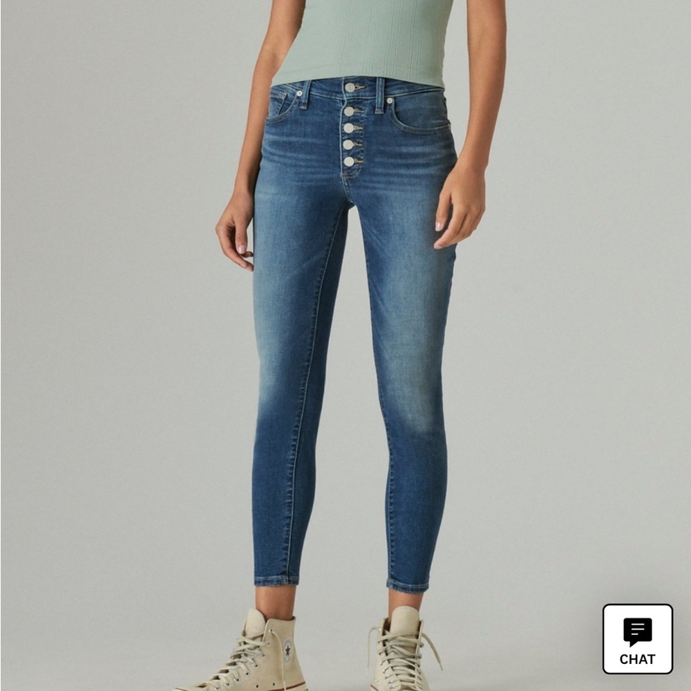 Lucky brand Bridgette high rise cropped skinny jean
